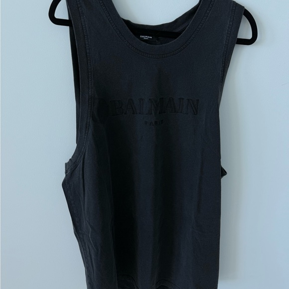 Balmain Charcoal Muscle Tee
